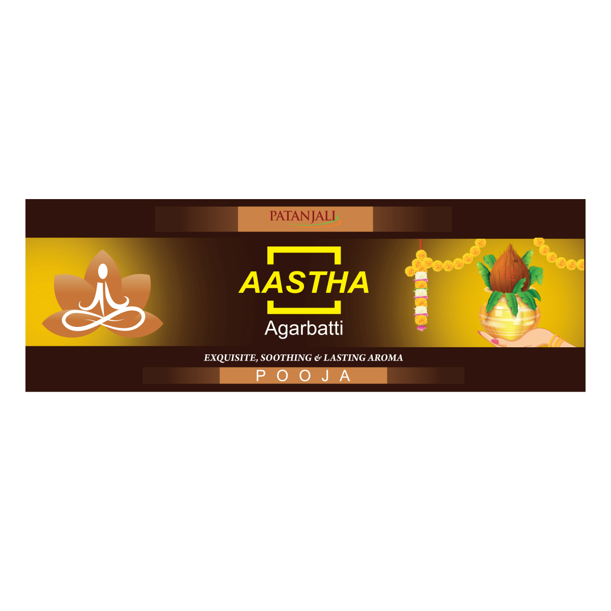 Patanjali Aastha Agarbatti Pooja - 18 Stick