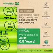 Sri Sri Tattva Eco Thaila - Compostable Poop Bags for Dogs & Cats | 120 Bags (8 Rolls, 15 bags each) | 9 x 13 Inches | Biodegradable & Eco-Friendly