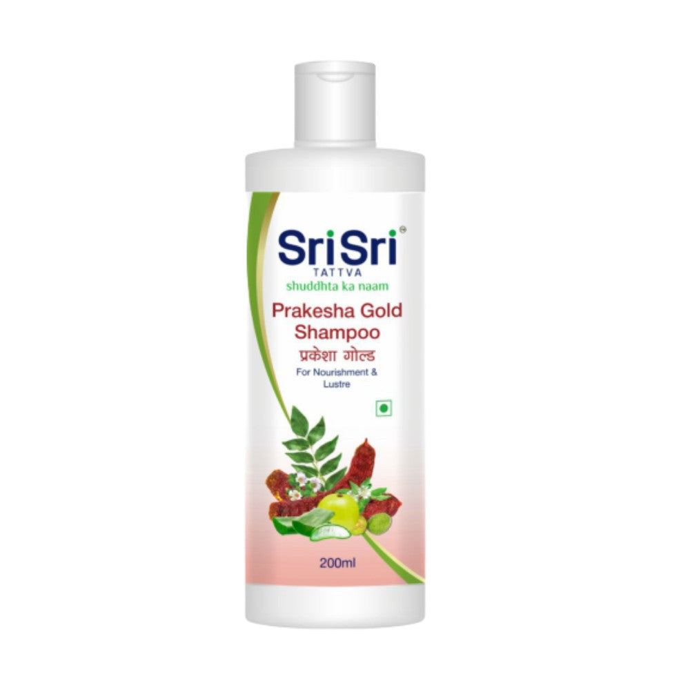 Sri Sri Tattva Prakesha Gold Shampoo - For Nourishment & Lustre, 200 ml