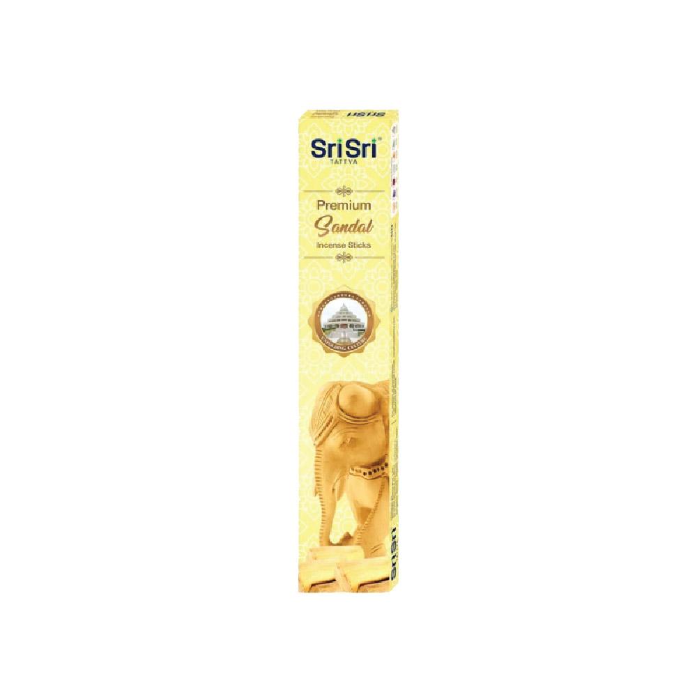 Sri Sri Tattva Premium Sandal Incense Sticks For Pooja | 13 Agarbatti Sticks | Fragrances – Natural Sandal | 20 g