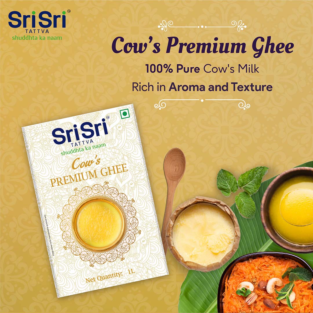 Sri Sri Tattva Cow’s Premium Ghee, 1 L