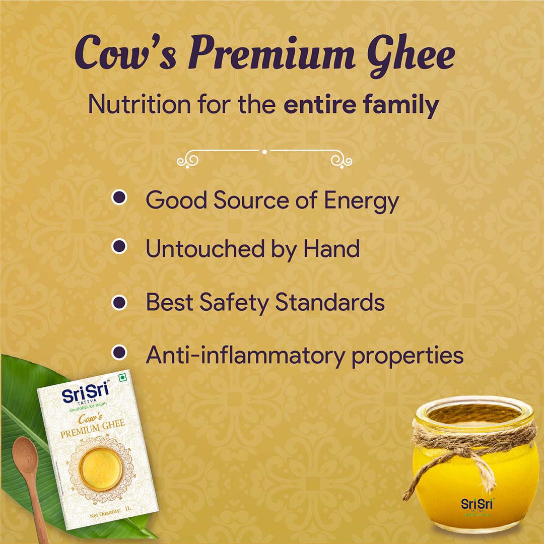 Sri Sri Tattva Cow’s Premium Ghee, 1 L