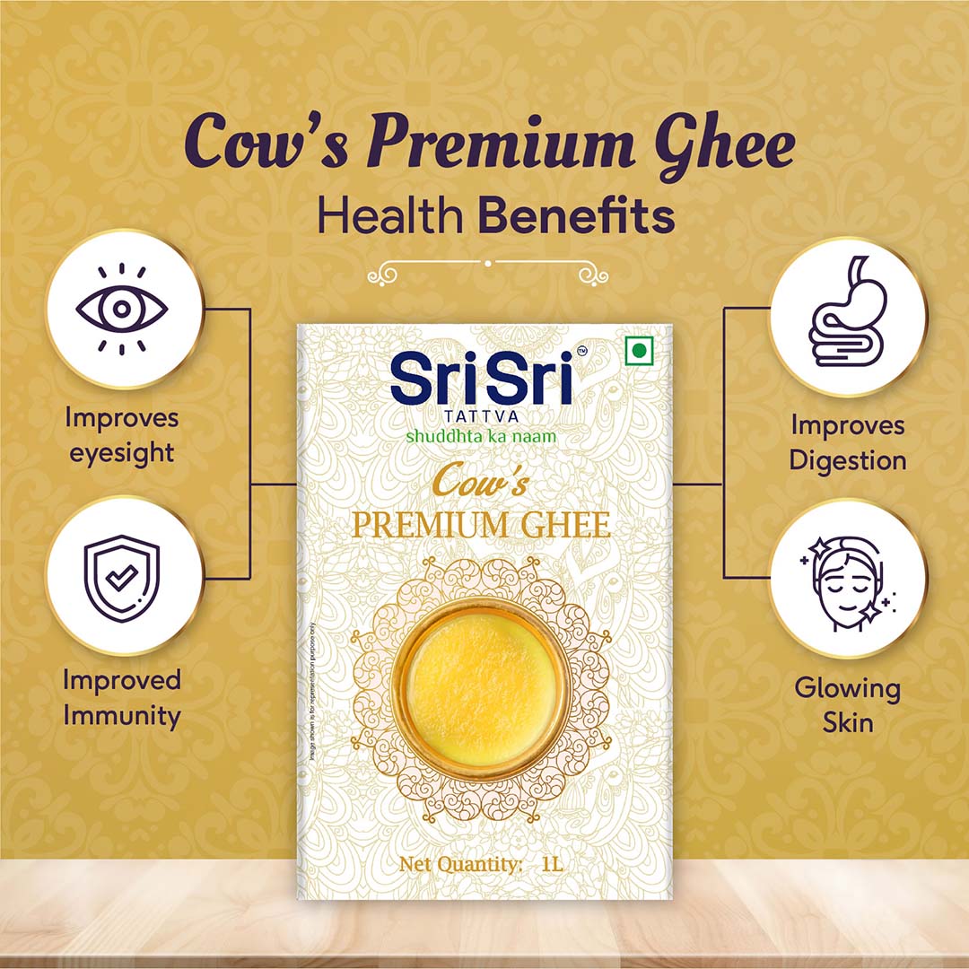 Sri Sri Tattva Cow’s Premium Ghee, 1 L