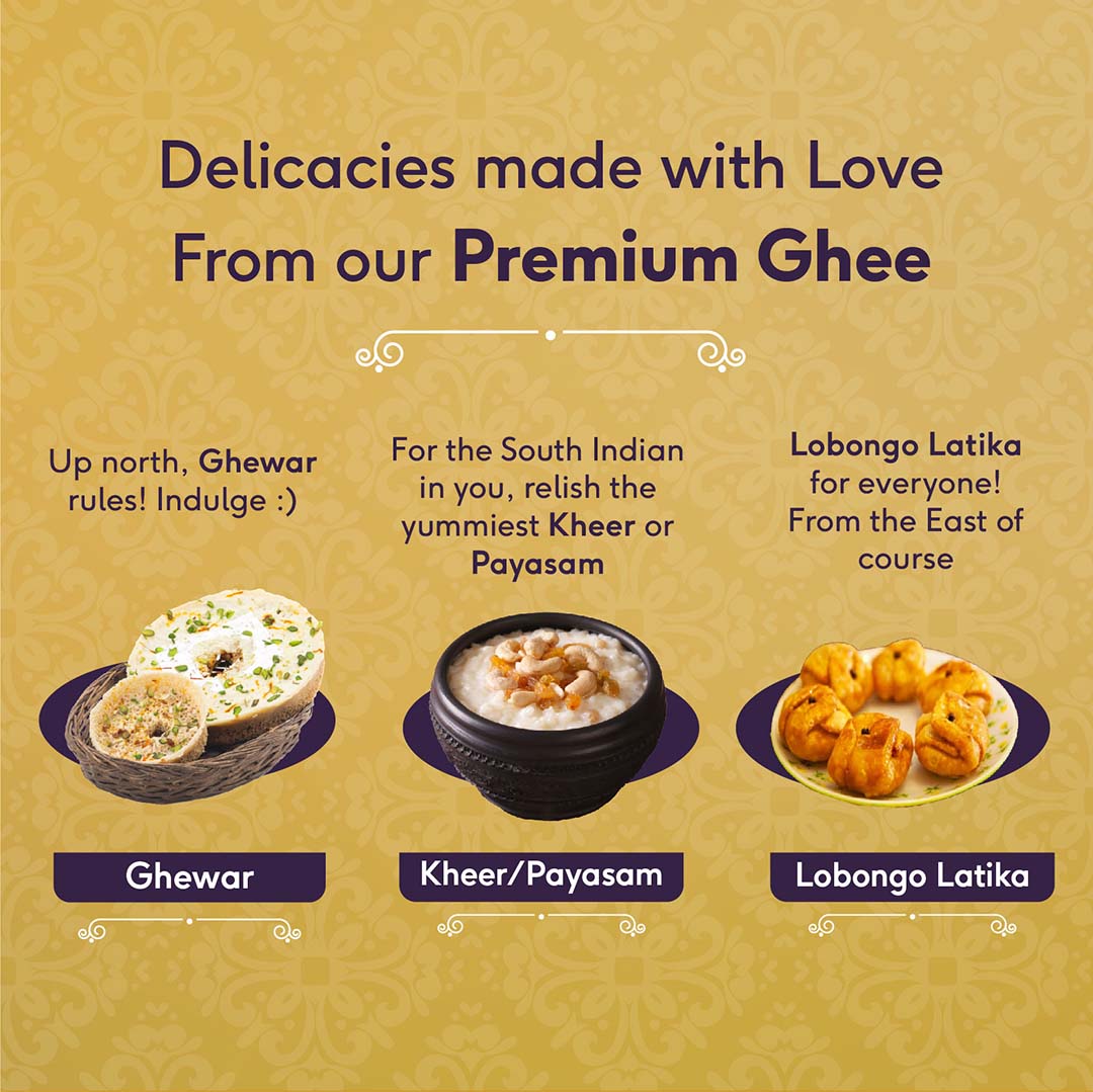 Sri Sri Tattva Cow’s Premium Ghee, 1 L