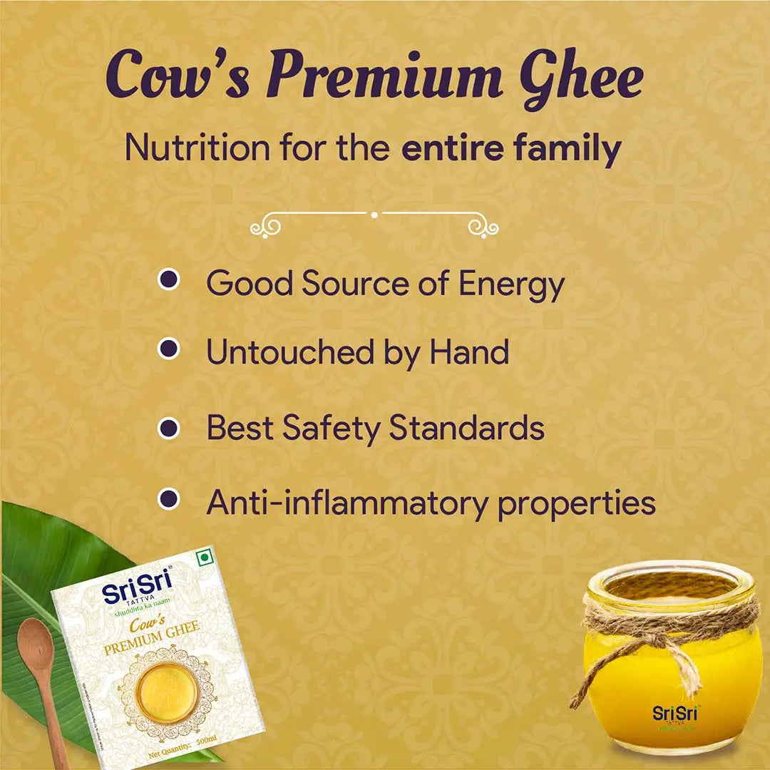 Sri Sri Tattva Cow’s Premium Ghee, 500 ml