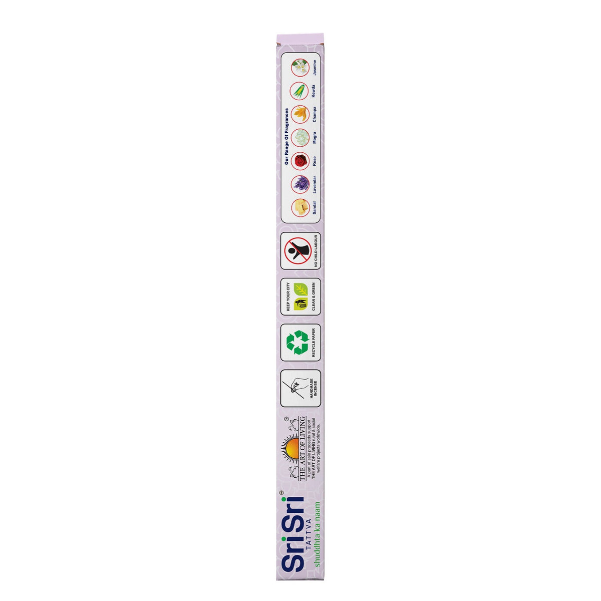 Sri Sri Tattva Premium Lavendar Incense Sticks For Pooja | 55 Agarbatti Sticks | Fragrances – Natural Lavendar | 100 g