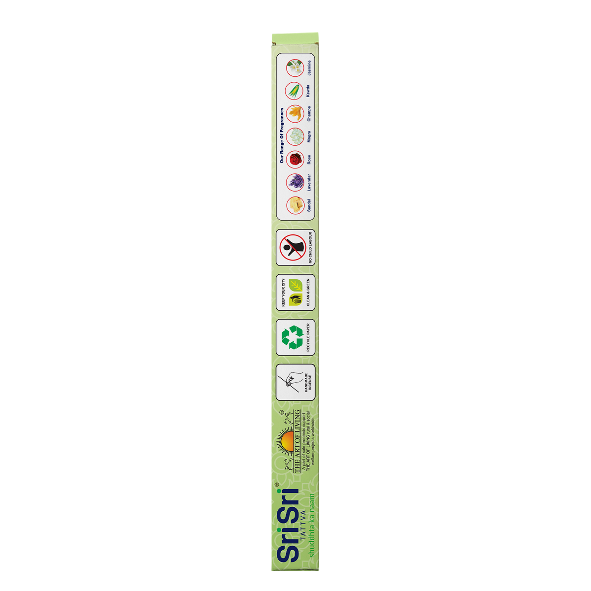 Sri Sri Tattva Premium Mogra Dhoop Sticks For Pooja | Dhoop Batti / Sticks | Fragrances – Natural Mogra | Bamboo-less | Free Stand | 50 g