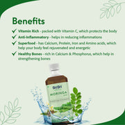 Sri Sri Tattva Moringa Juice - Powerhouse Of Nutrients | Superfood, Rich In Vitamin A,C,B, Calcium, Iron And Antioxidants, Blood Purifier | 1 L