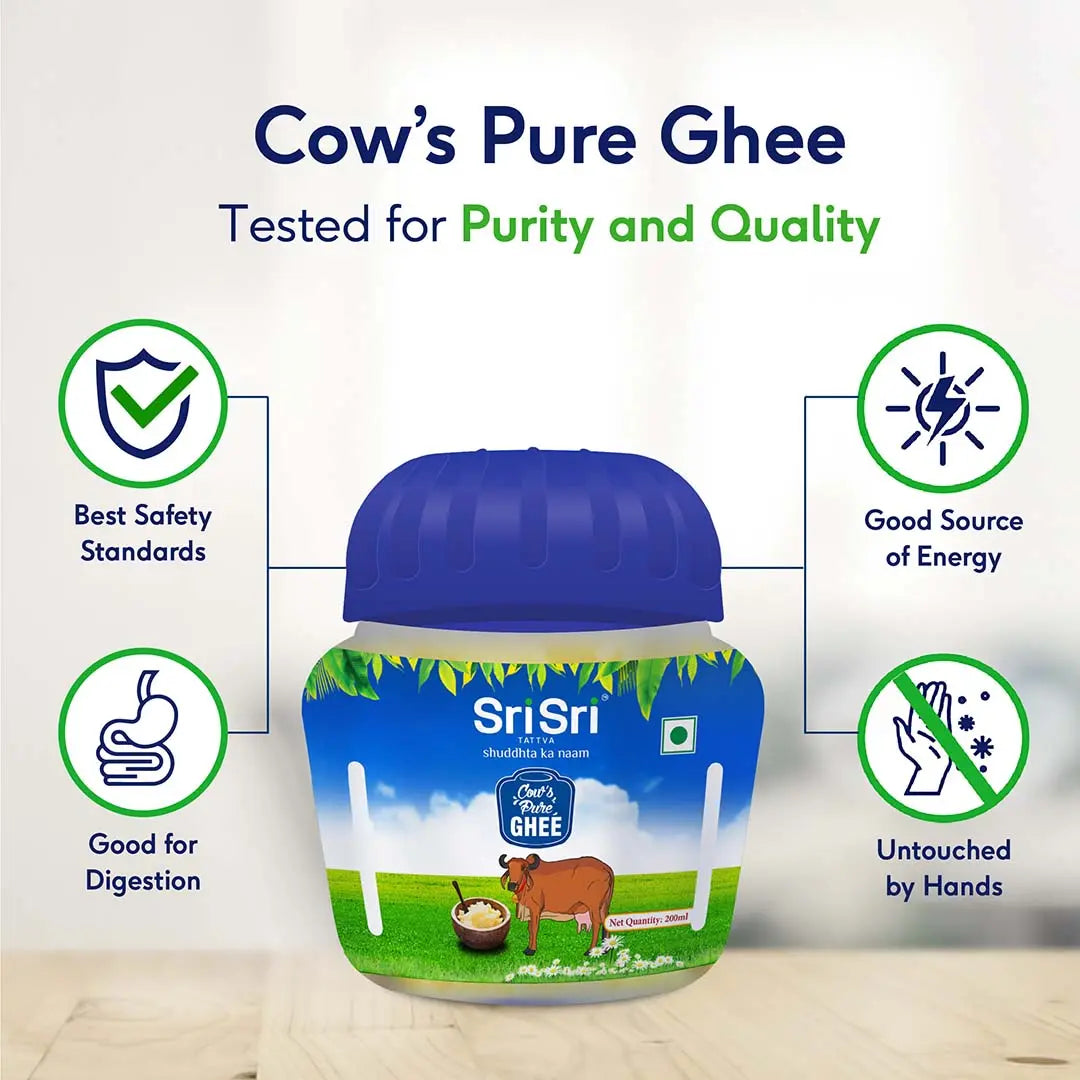 Sri Sri Tattva Cow's Pure Ghee, 200 ml