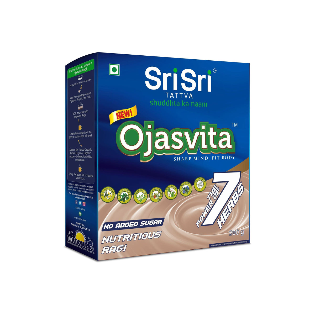 Sri Sri Tattva Ragi Ojasvita - Sharp Mind & Fit Body, 200 g