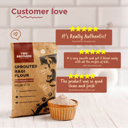 Two Brothers Organic Farms Sprouted Ragi Flour - Nachni Satva