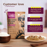 Two Brothers Organic Farms Sprouted Rajgira Atta (Sprouted Amaranth Flour), 500 gms