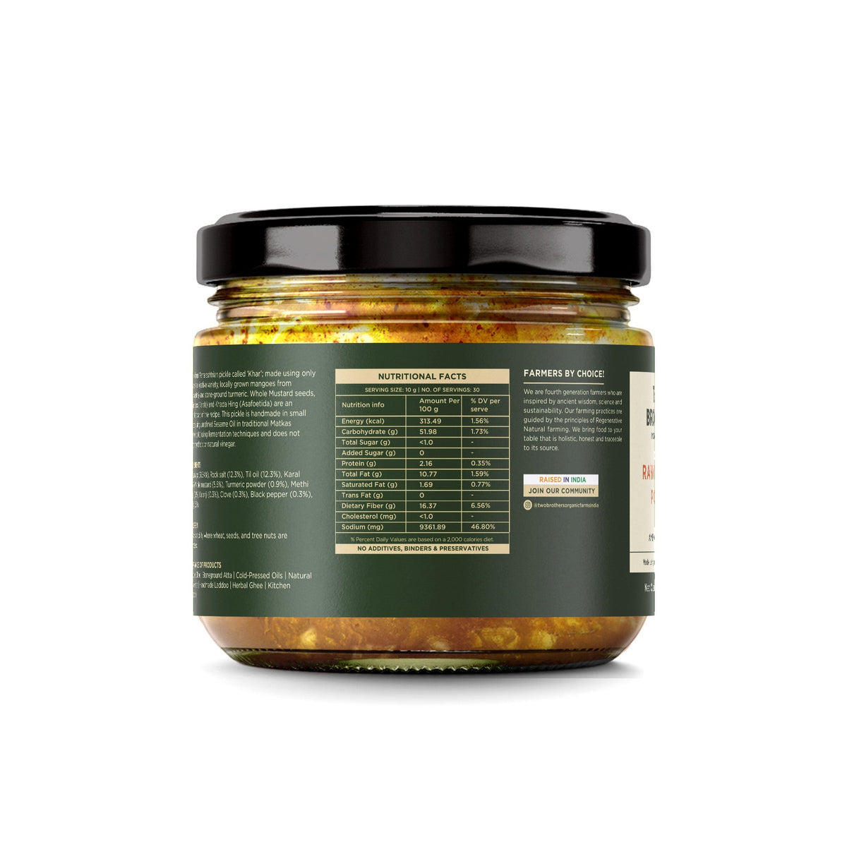 Two Brothers Organic Farms Raw Mango Pickle