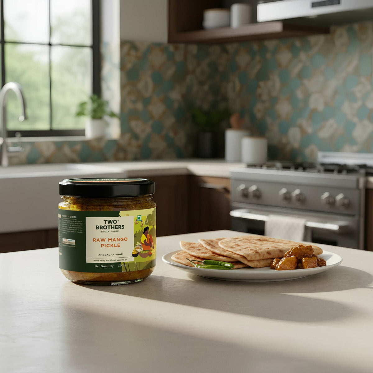 Two Brothers Organic Farms Raw Mango Pickle