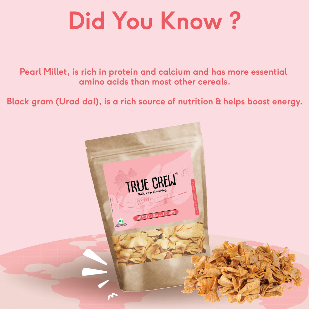 Sri Sri Tattva TRUE CREW - Millet Chips, 125 g