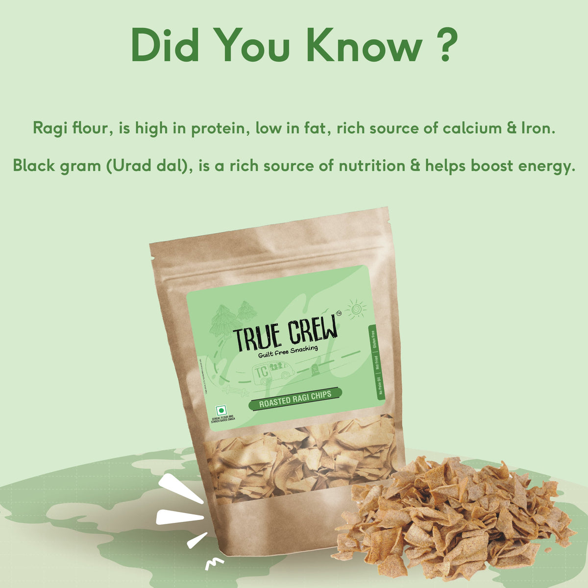Sri Sri Tattva TRUE CREW - Ragi Chips 125g
