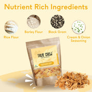 Sri Sri Tattva TRUE CREW - Sour Cream Onion Barley Chips, 125 g
