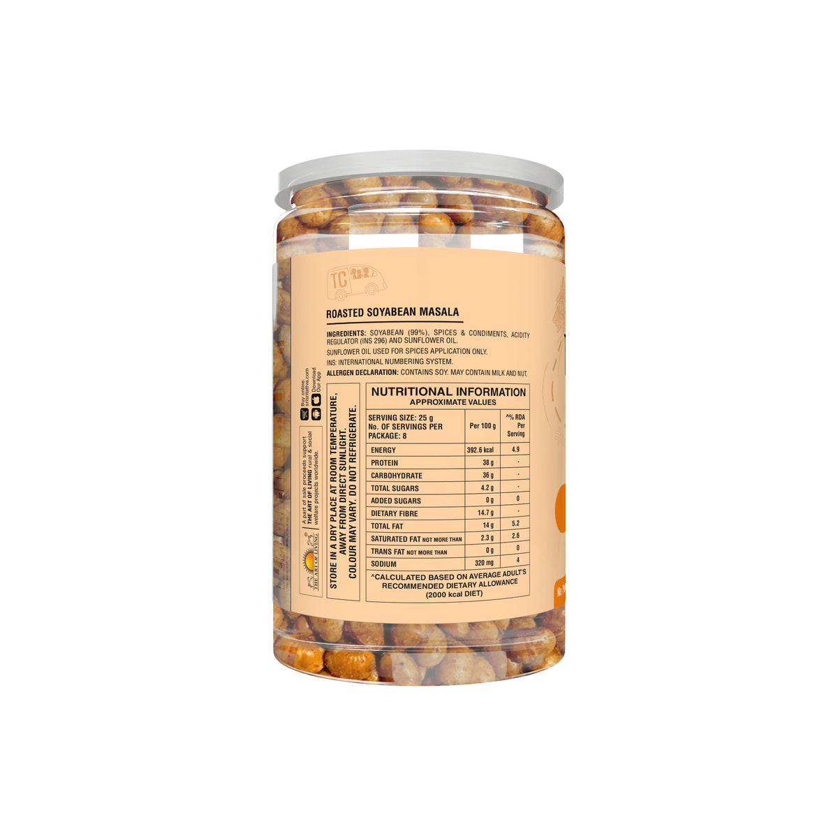 Sri Sri Tattva TRUE CREW Roasted Soya Bean Masala, 200g