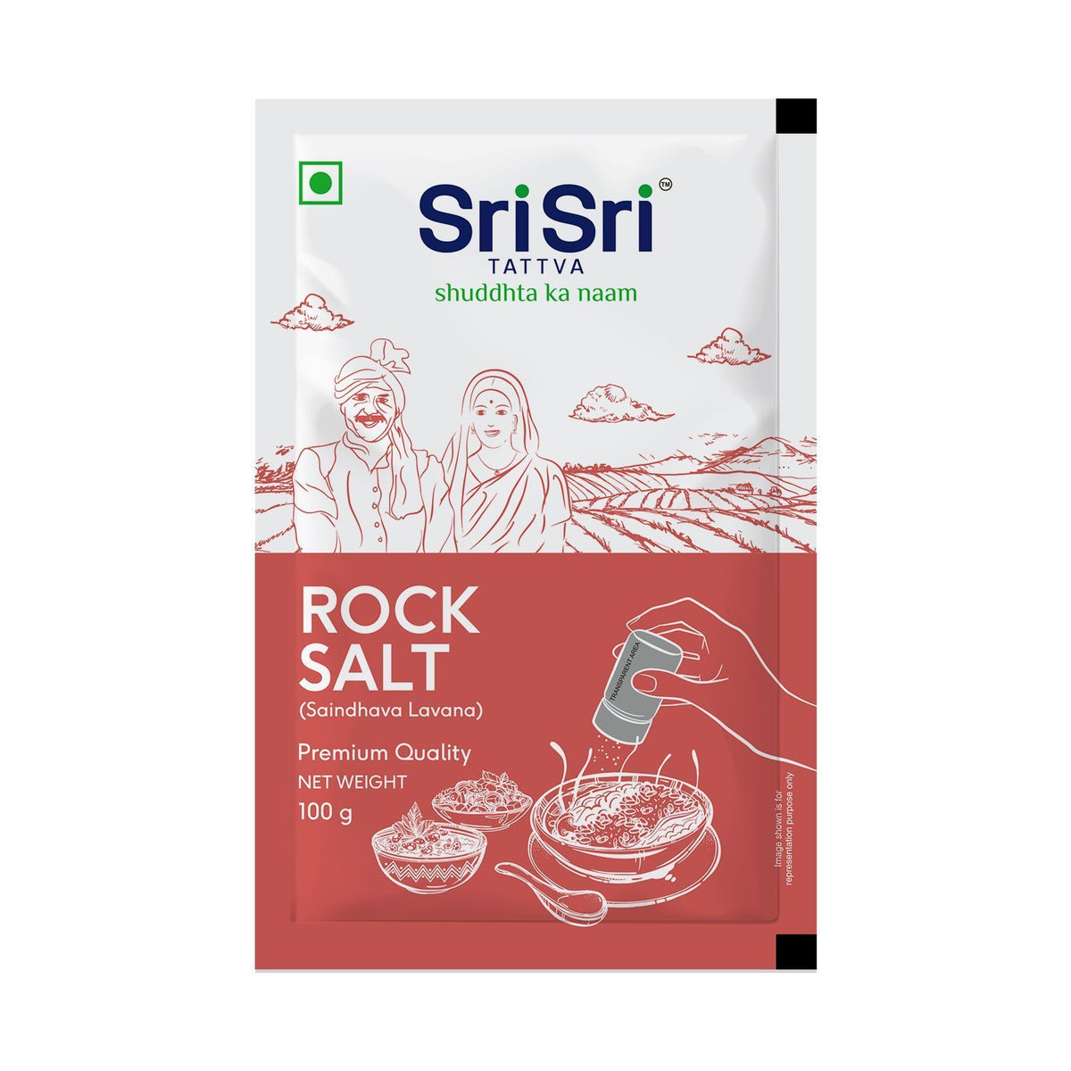 Sri Sri Tattva Rock Salt - Premium Quality, 100g