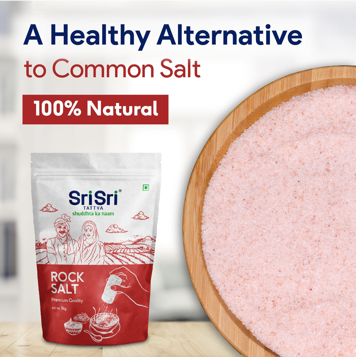 Sri Sri Tattva Rock Salt - Premium Quality, 1 kg