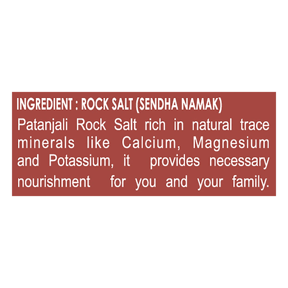 Patanjali Sendha Namak (Rock Salt)