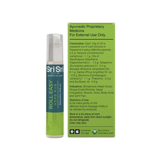 Sri Sri Tattva Roll Easy Herb Rub | 10 ml