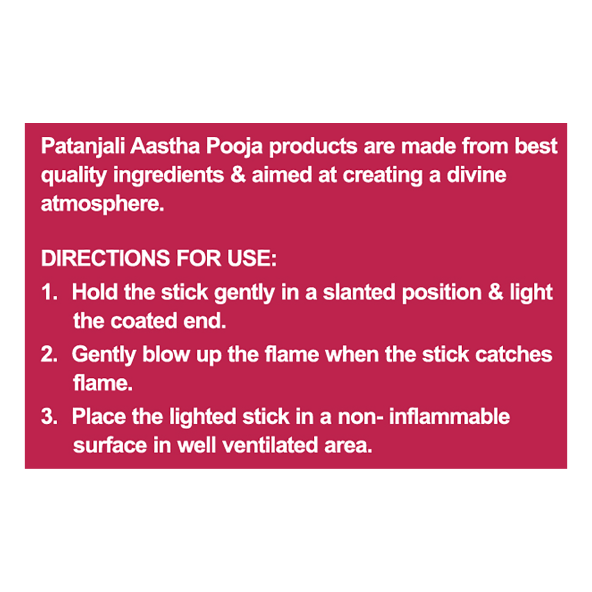 Patanjali Aastha Rose Flora Agarbatti - 9N