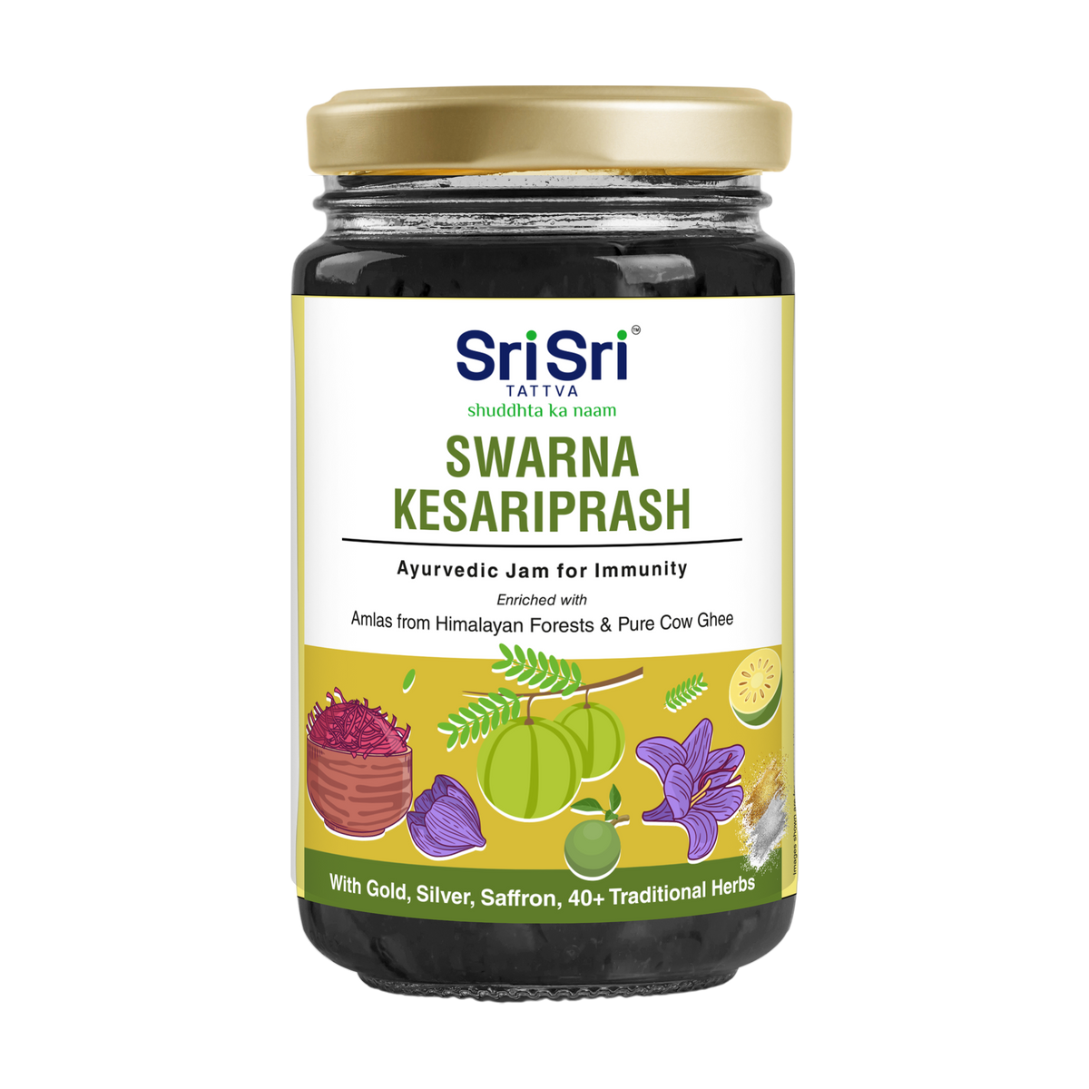 Sri Sri Tattva Swarna Kesariprash – Ayurvedic Jam for Immunity | Ayurvedic Immunity Booster | 40+ Ayurvedic Herbs | 1 kg