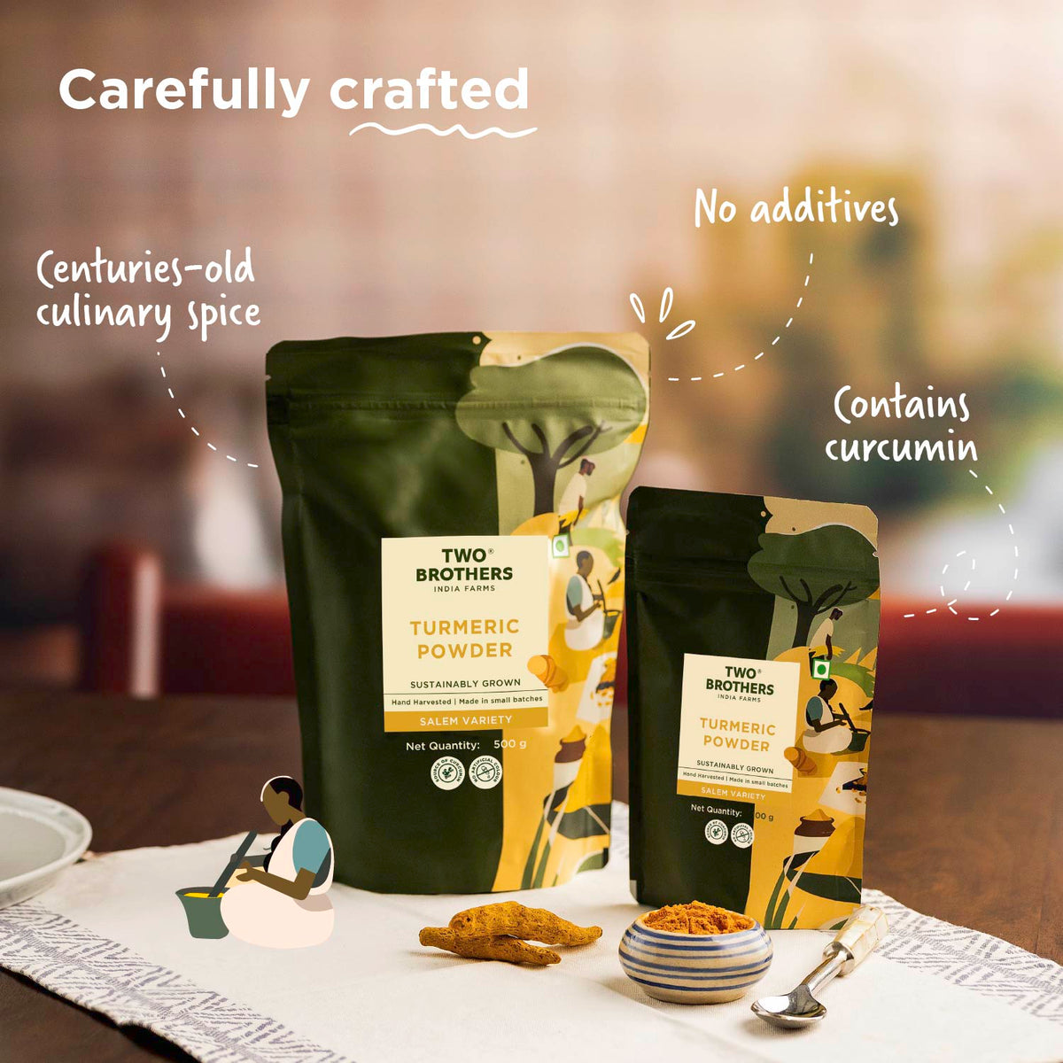 Two Brothers Organic Farms Salem Haldi (Ground Turmeric)
