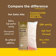 Two Brothers Organic Farms Sattu Atta, Stoneground