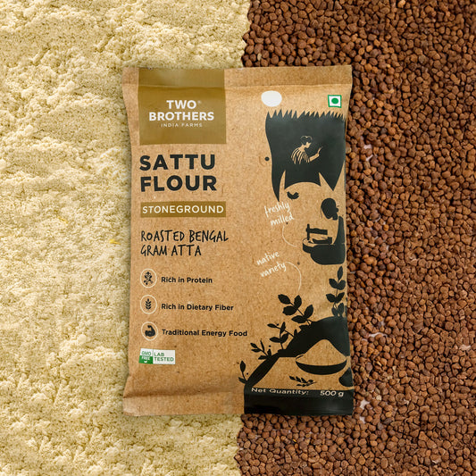 Two Brothers Organic Farms Sattu Atta, Stoneground