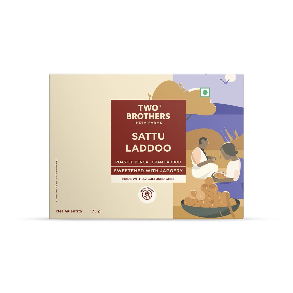 Two Brothers Organic Farms Sattu Laddoo - 175g