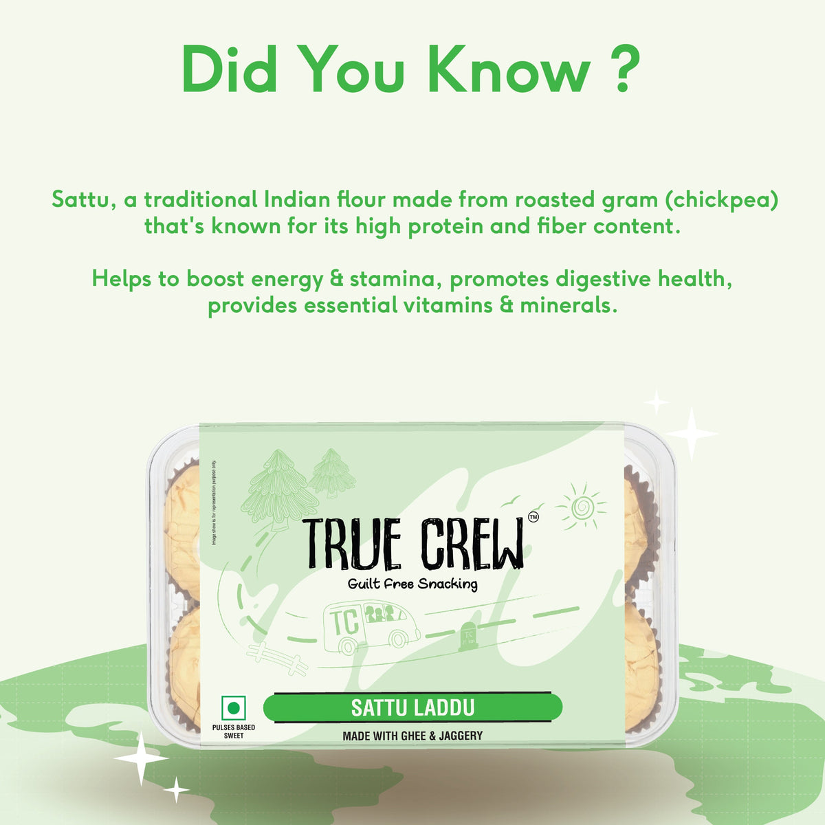 Sri Sri Tattva TRUE CREW - Sattu Laddu, 180 g