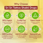 Sri Sri Tattva Shakti Drops - Ayurvedic Immunity Booster For All | Best For Strength & Stamina, Relief From Cold & Sore Throat | Monthly Pack | 30 ml