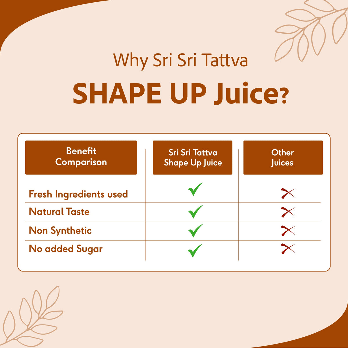 Sri Sri Tattva Shape Up, Slimming Juice | 1 L