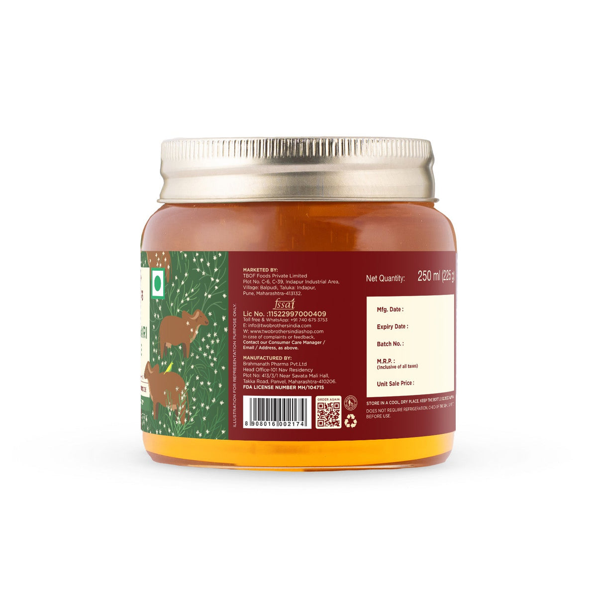 Two Brothers Organic Farms Shatavari Ghee