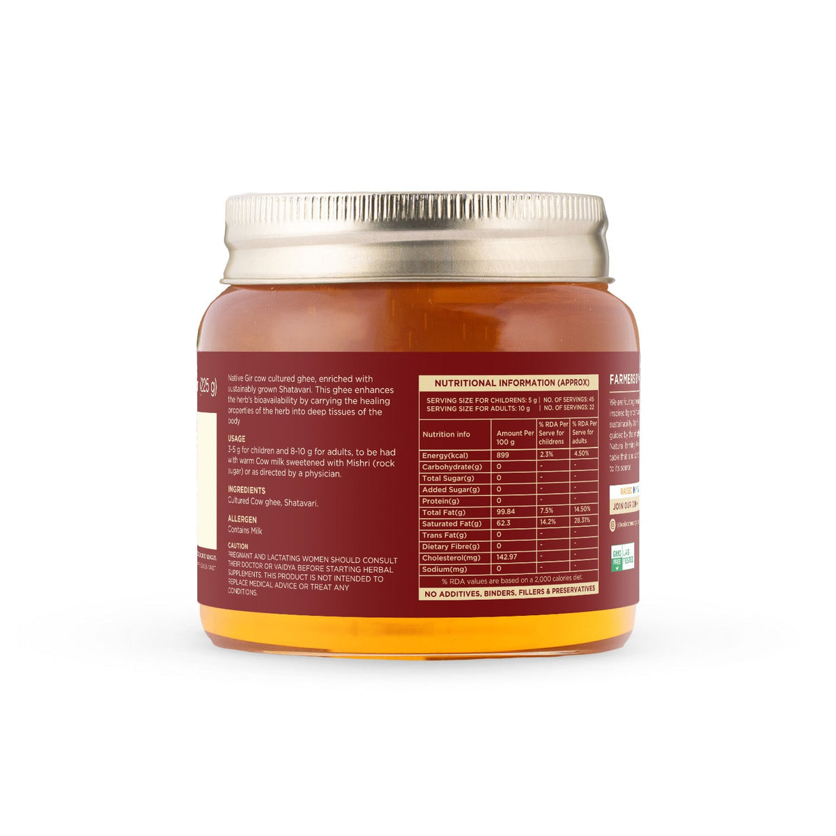 Two Brothers Organic Farms Shatavari Ghee