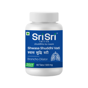 Sri Sri Tattva Shwasa Shuddhi Vati - Broncho Dilator, 60 Tabs | 500 mg