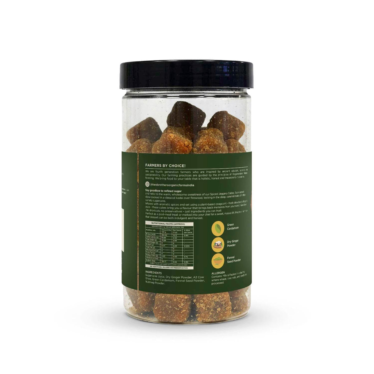 Two Brothers Organic Farms Spiced Jaggery Cubes