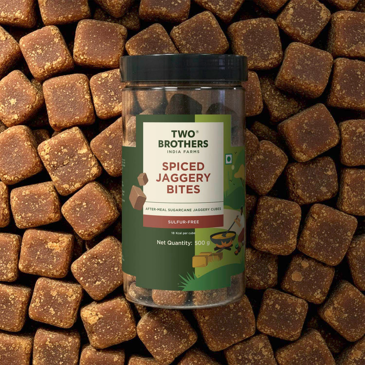 Two Brothers Organic Farms Spiced Jaggery Cubes
