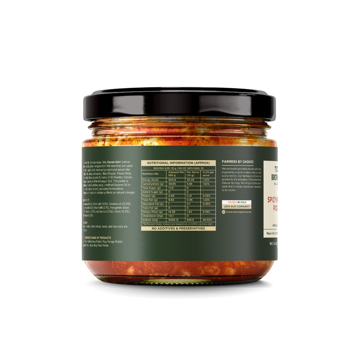 Two Brothers Organic Farms Spicy Mango Pickle