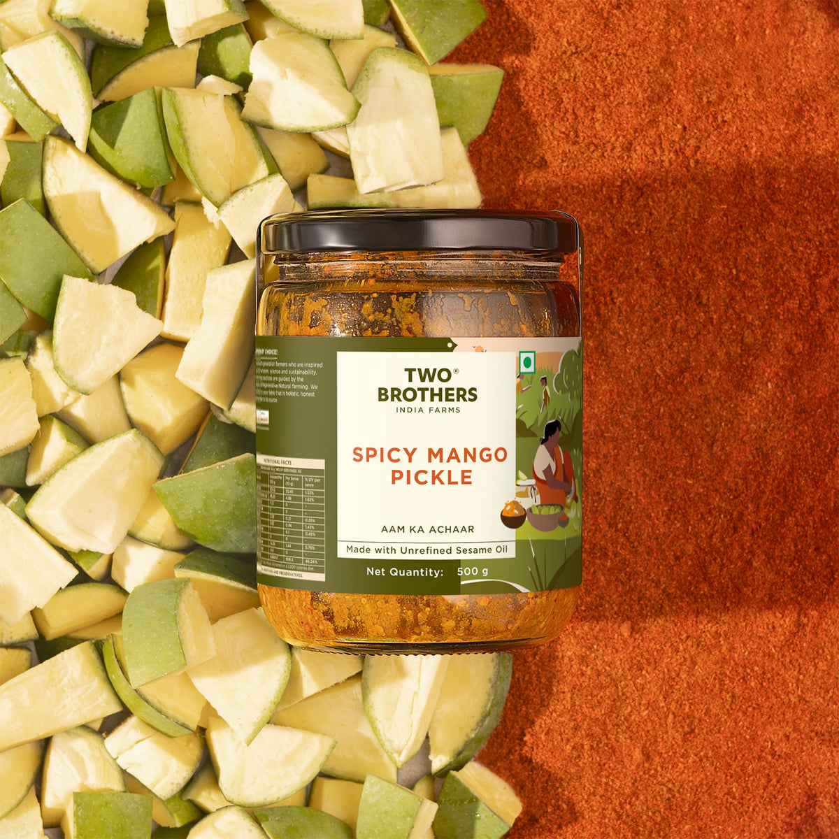 Two Brothers Organic Farms Spicy Mango Pickle
