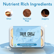 Sri Sri Tattva TRUE CREW - Sprouted Ragi Laddu, 180 g