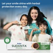 Sri Sri Tattva Sudanta Original Toothpaste - Non - Fluoride - 100% Vegetarian, 100 g