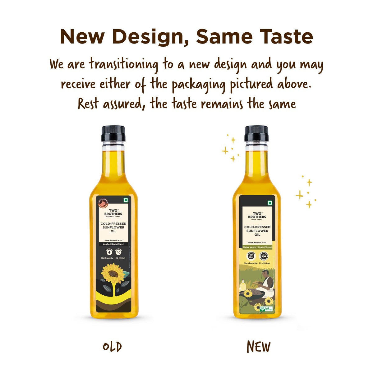 Two Brothers Organic Farms Sunflower Oil I Cold-Pressed