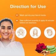 Sri Sri Tattva Protecting Sunscreen Cream - Natural Sun Block Expert, 60 ml