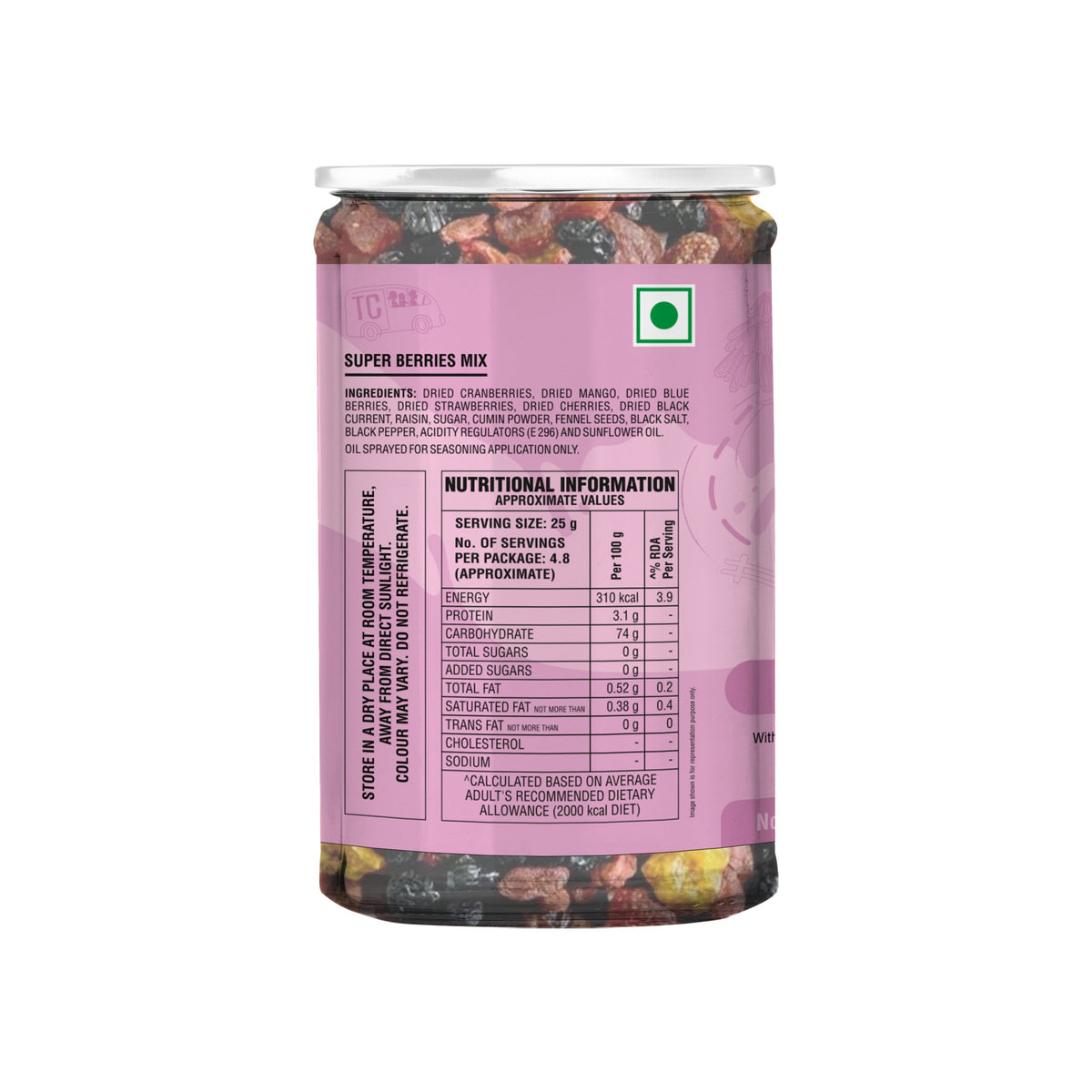Sri Sri Tattva TRUE CREW Super Berries Mix 120 g Jar