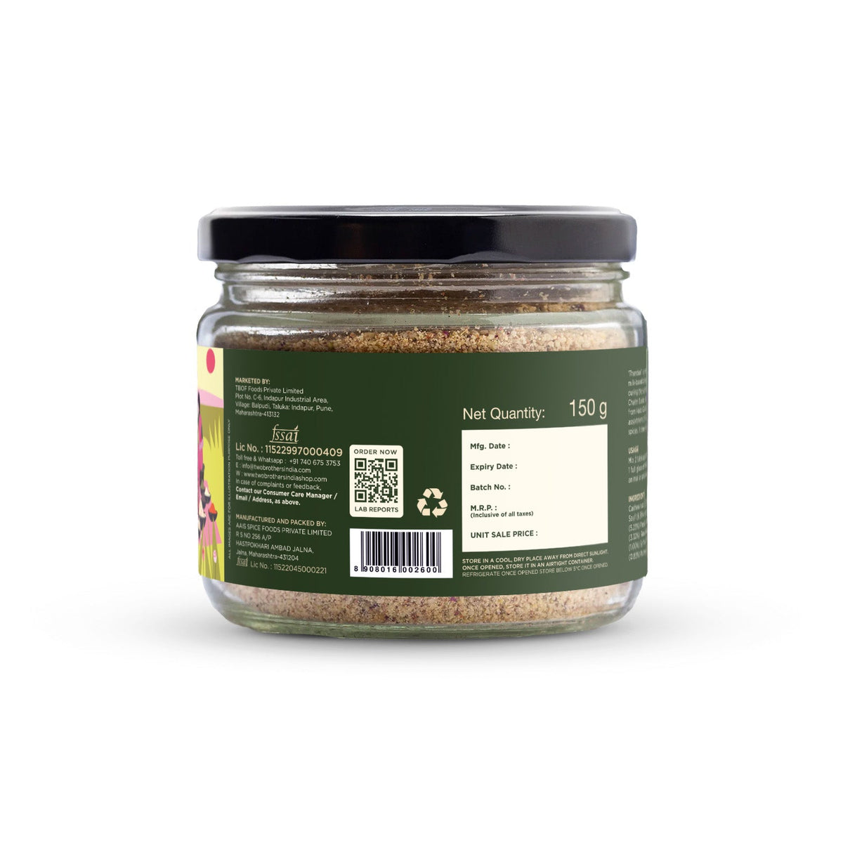 Two Brothers Organic Farms Thandai Drink Mix