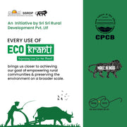 Sri Sri Tattva Eco Kranti - Bamboo Toilet Tissue Roll | 300 Pulls x 4 Packs | 100% Natural | Biodegradable, Compostable