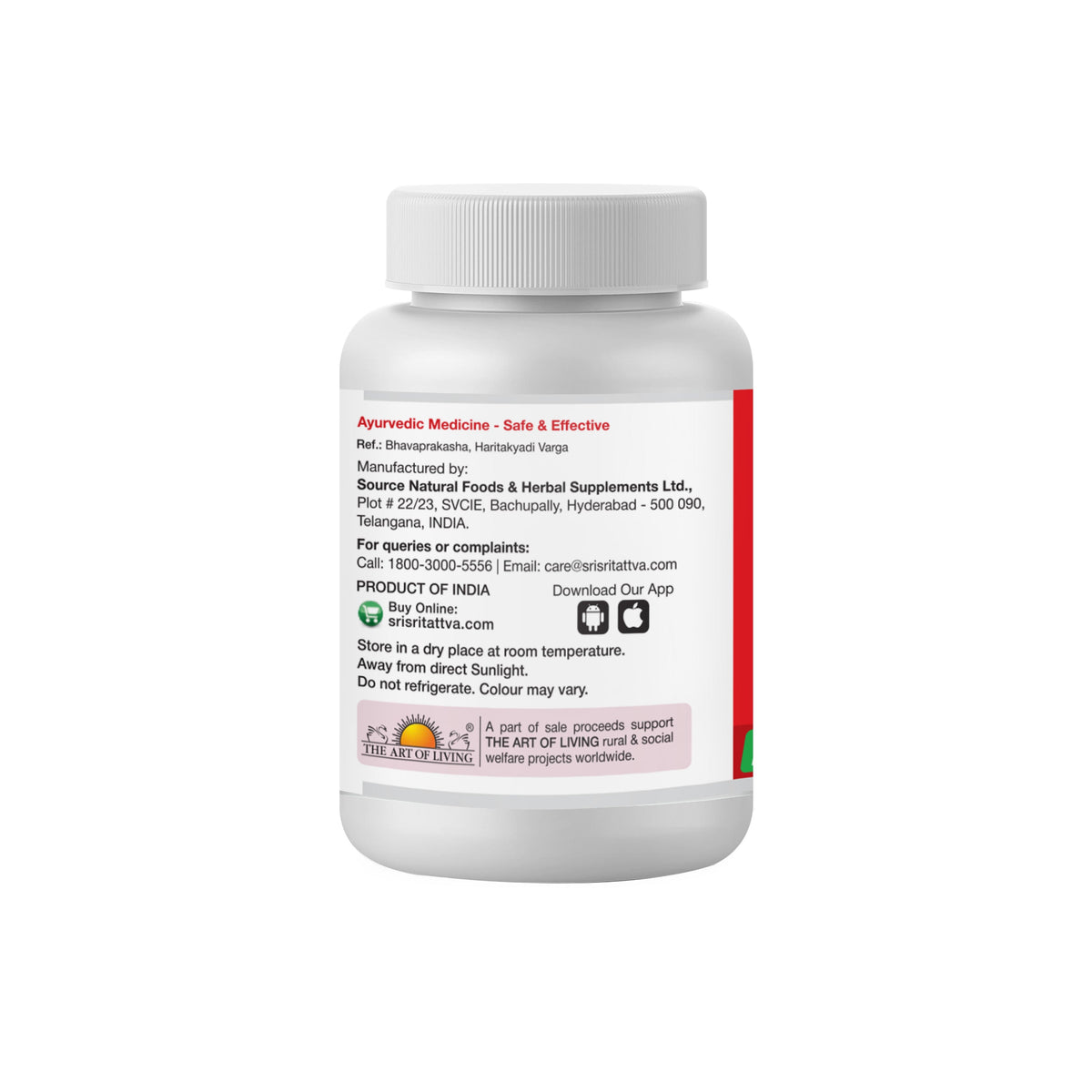 Sri Sri Tattva Triphala - Tridosha Balancer, 60 Tabs | 500 mg